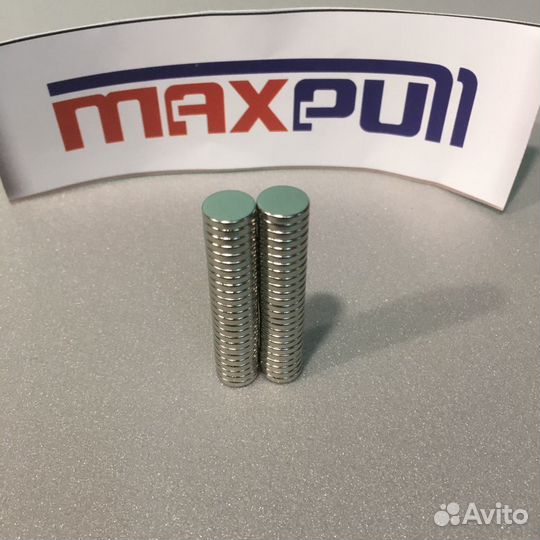 Неодимовый магнит 10х2 мм MaxPull