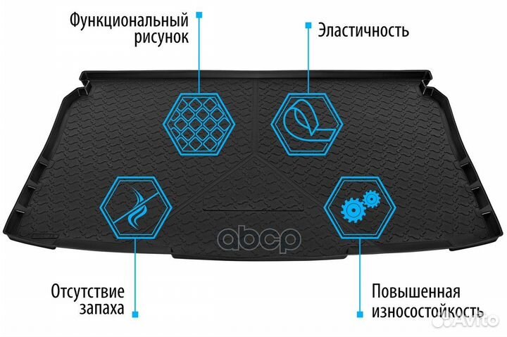 Rival) Ковер в багажник Nissan Qashqai 14105002