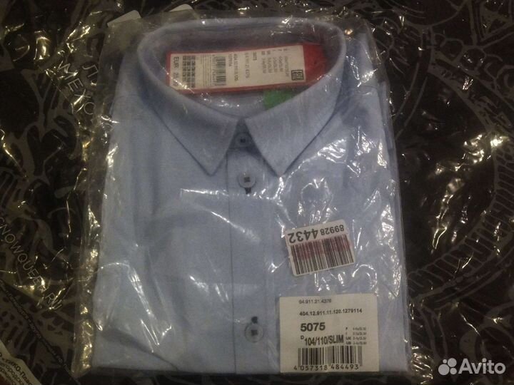 Рубашка новая для мальчиков 104-110