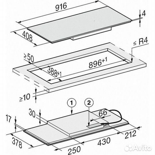 Индукционная варочная панель Miele KM 7684 FL