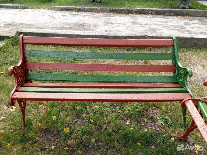 Скамейка садовая бу