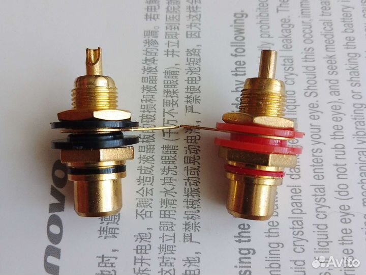 Разъемы RCA под пайку 2 шт