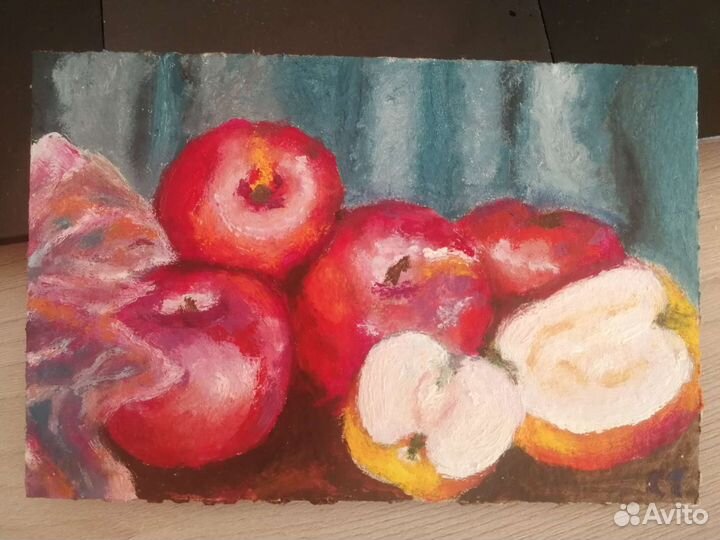 Картина маслом на картоне размер 15 на 10 Вологда