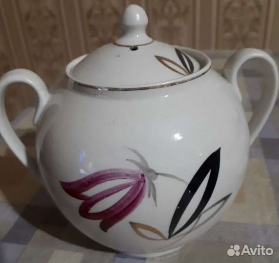 Сахарницы, чайники СССР, фарфор