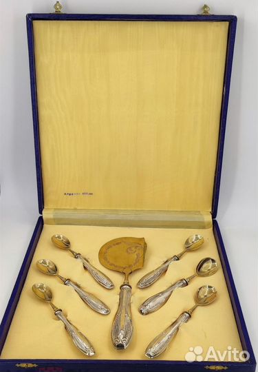 Набор приборов серебро 800 пр Германия 19 век