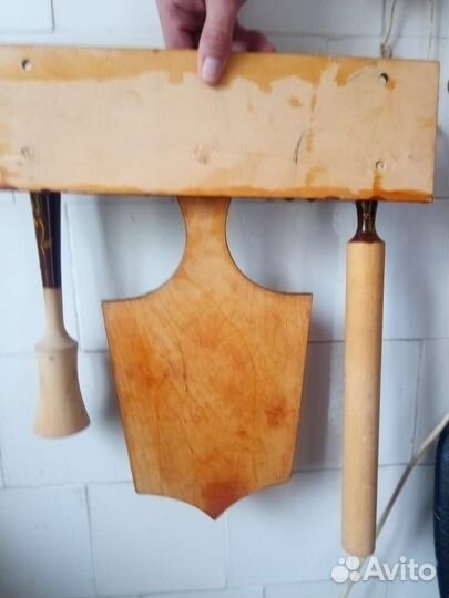 Кухонный набор СССР, дерево, роспись