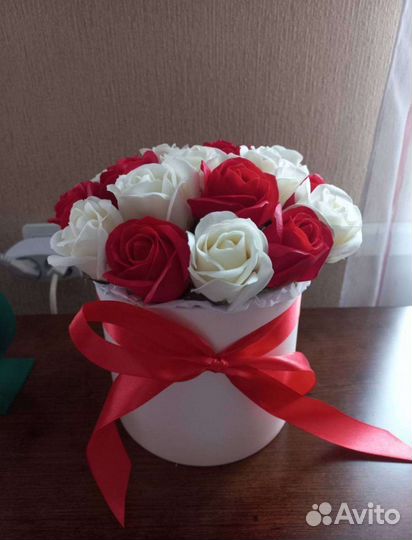 Букет из мыльных роз