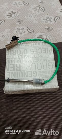 Датчик температуры выхлопных газов на Сценик 3