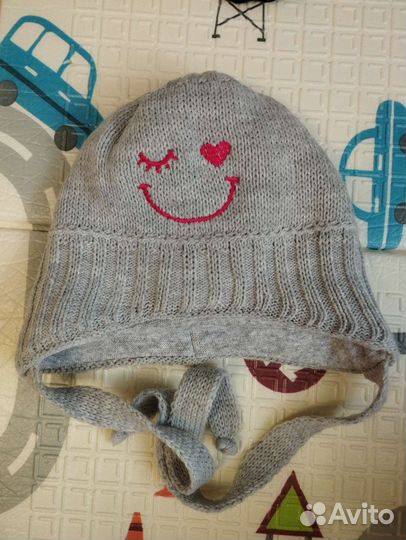 Шапка шлем зимняя, шапки демисезонные 0до2 лет