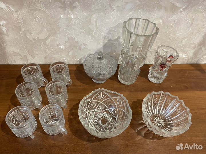 Хрусталь ваза бокалы