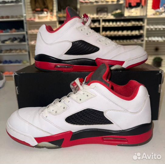 Nike Air Jordan 5 Retro Low White Fire Red