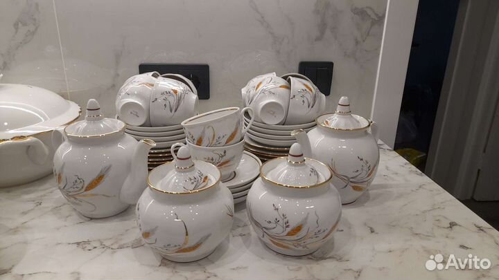 Набор столовой посуды(Дулёвский сервиз)