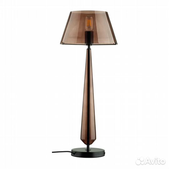 Светильник настольный металлический и стеклянный