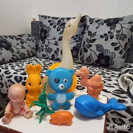 Игрушки СССР, резиновые, пластмассовые, мягкие