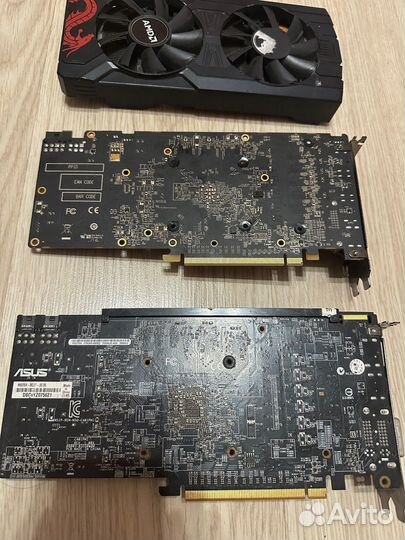 Видеокарта 2шт r9 270x 2gb на запчасти