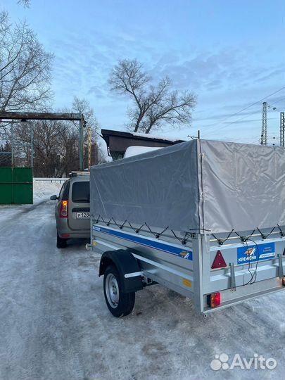 Прицеп легковой самосвал 2.5х1.3 с высоким тентом