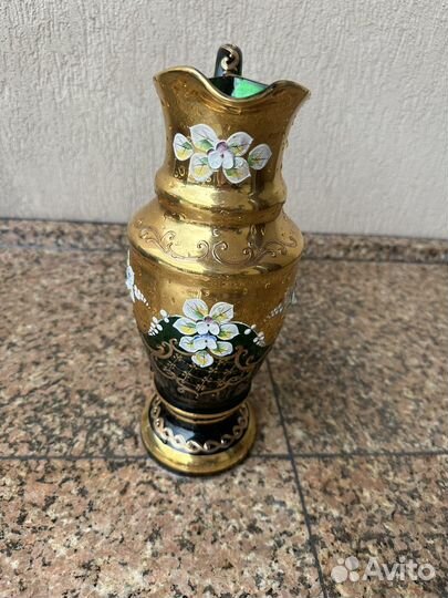 Графин со стаканами богемия чехия