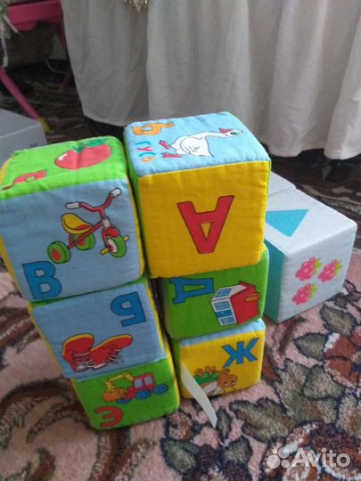 Кубики мякиши пирамидка Мякиши Неваляшка