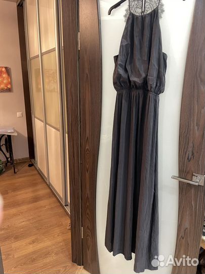 Вечернее платье 42 44 пурпурно-серо/синее