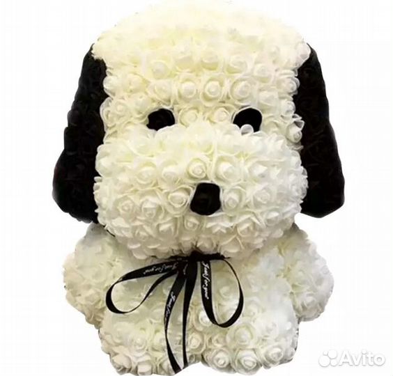 Собачка из роз