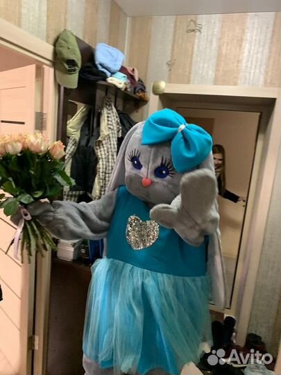 Ростовая кукла мишка тедди и Зайка услуга