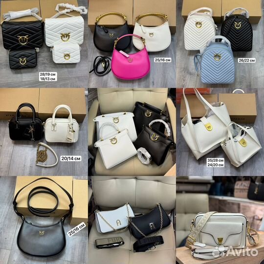 Сумка Pinko Coach Furla натуральная кож