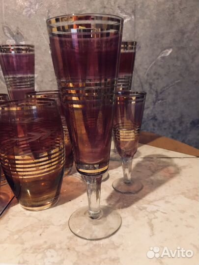Стопки, бокалы, графины, стаканы, СССР