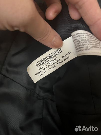 Пальто шерстяное massimo dutti