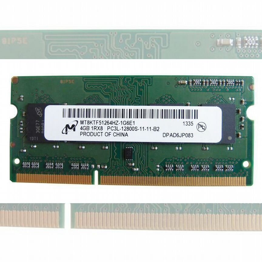 [MT8KTF51264HZ-1G6E1] Оперативная Память Micron 4gb Mt8ktf51264hz-1g6e1