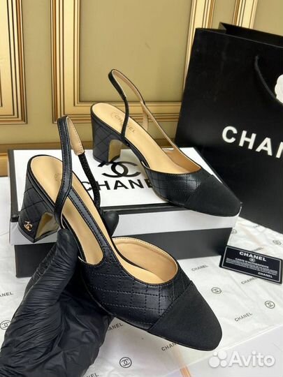 Черные туфли Chanel, р 36-40