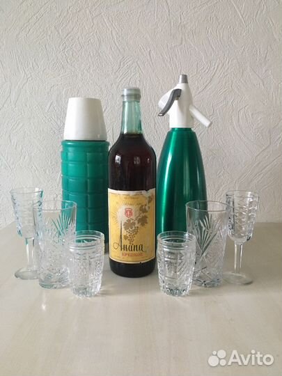 Хрустальные стопки, стаканы СССР