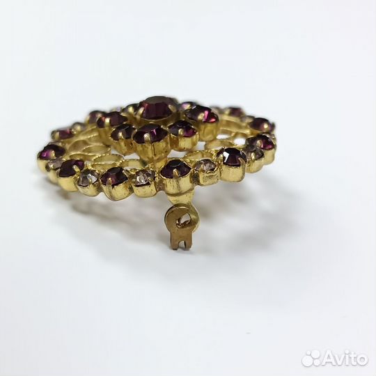 Советская Чешская Брошь Винтажная Яблонекс СССР