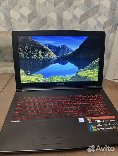 Игровой ноутбук msi gtx 1050 ti, i7-7700HQ