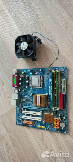 Мат Плата lga775 комплект + процесор + память ddr2