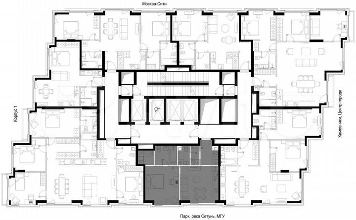 1-к. квартира, 49,7 м², 40/41 эт.