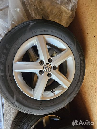 Колеса в сборе r15 wolkswagen оригинал