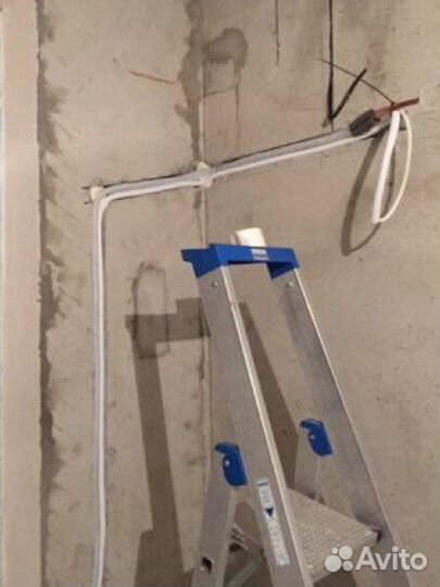 Закладка трассы для сплит системы в стену