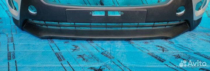 Передний бампер Рав 4 40 серебристый Оригинал 13