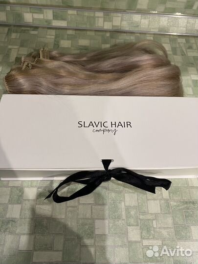 Волосы на заколках Slavic hair