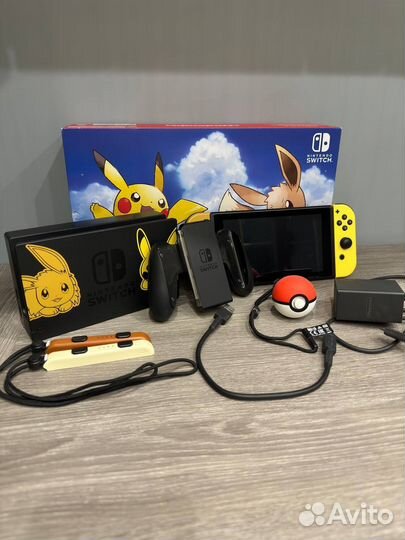 Nintendo Switch Pikachu &Eevee Edition, игр.приств