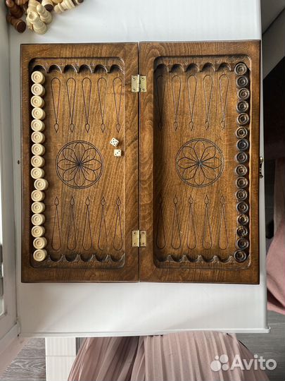 Шахматы и нарды ручной работы