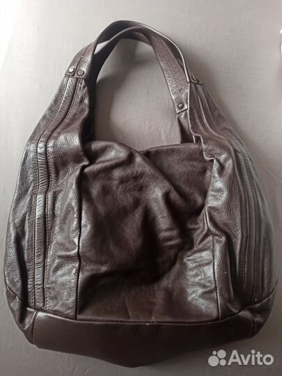 Сумка женская натуральная кожа коричневая
