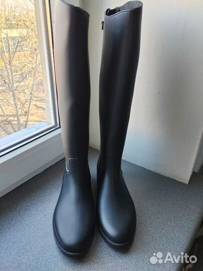 Резиновые сапоги для конного спорта на молнии