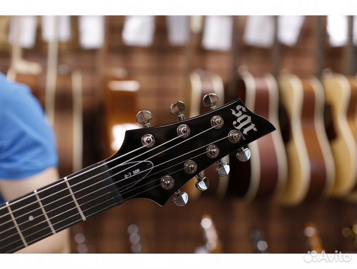 Schecter SGR C-7 BLK семиструнная электрогитара, ч