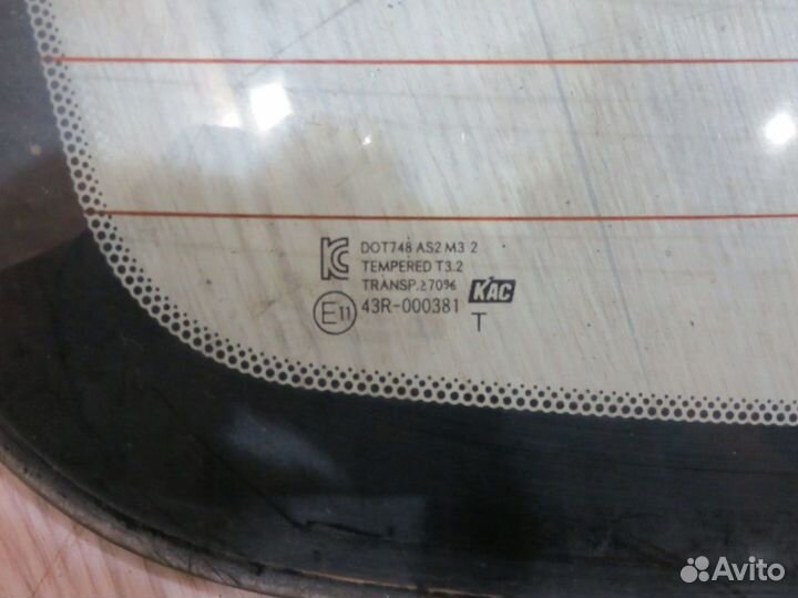 Стекло заднее Hyundai Solaris