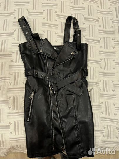 Кожаное платье