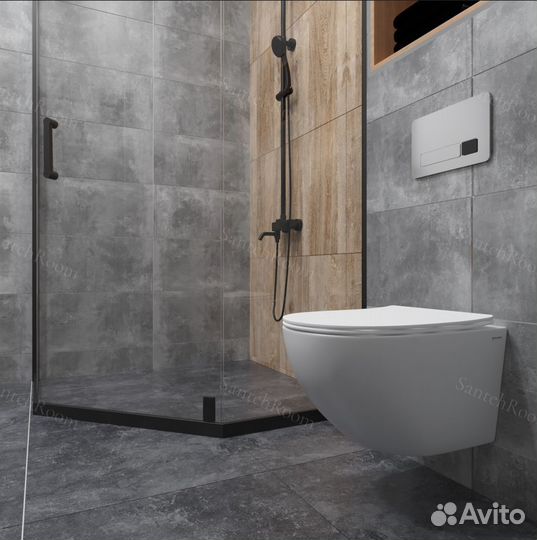 Инсталляция Grohe и подвесной унитаз с душем