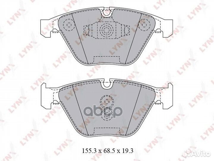 Колодки тормозные дисковые перед BD1423 LYN