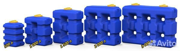 Емкости для воды пластиковые 1000 литров