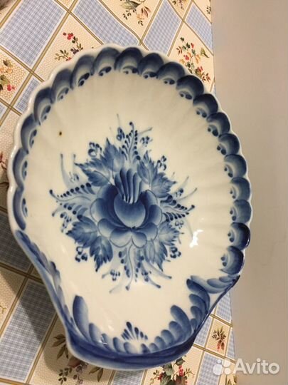 Наборы для специй, икорницы Гжель